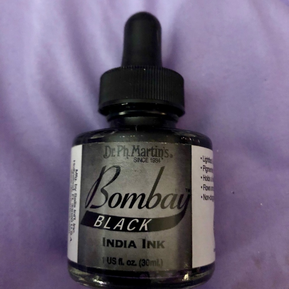 Bombay Black India Calligraphy Ink
